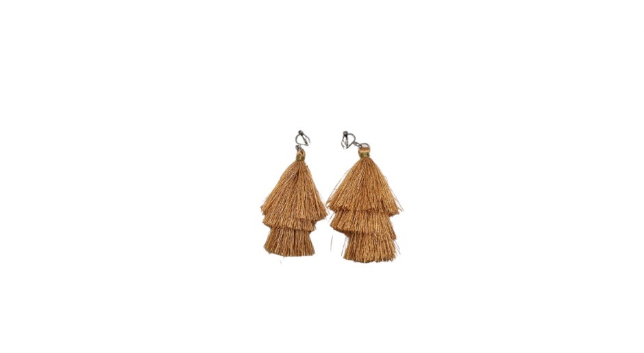 Boucles D'oreilles Pendantes En Bois - Style Ethnique/afro - Couleur Orange - Neuf Avec étiquettes